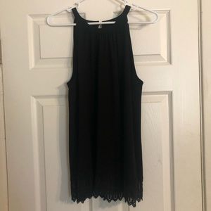 Alfani Black Lace Top